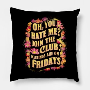 Sarcasm in Bloom Pillow