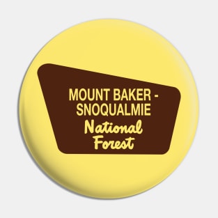 Mount Baker - Snoqualmie National Forest Pin