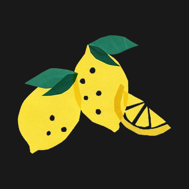 LEMONS Fruits Minimalist Tropical by JMPrint