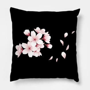 Jasmine flower, sakura tree Pillow