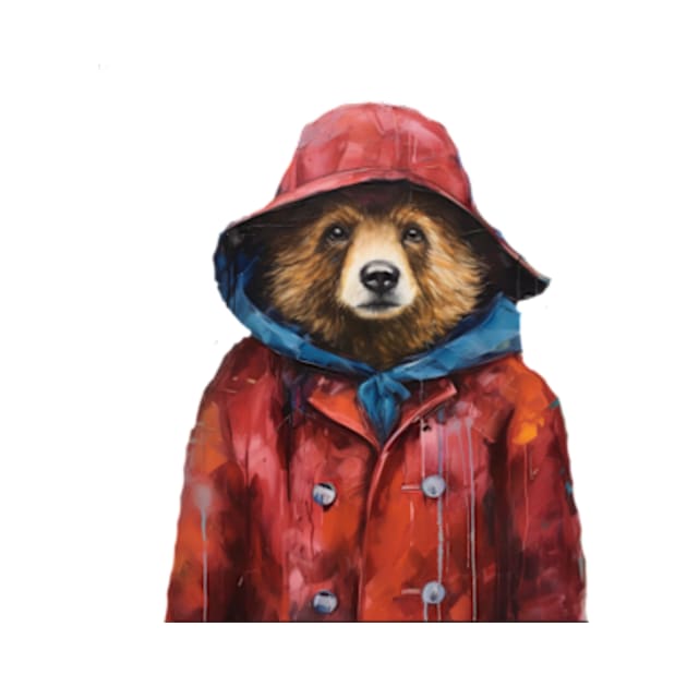 Funky Paddington Bear by Kit'sEmporium