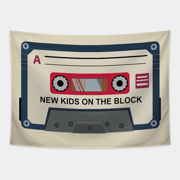 New Kids On The Block Cassette Tapestry by Abiarsa