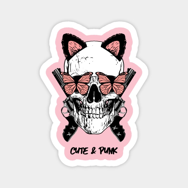 Cute And Punk Design Magnet by ArtPace