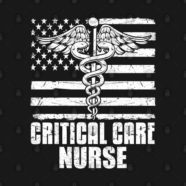 Disover Critical Care Nurse American Flag - Nurse American Flag - T-Shirt