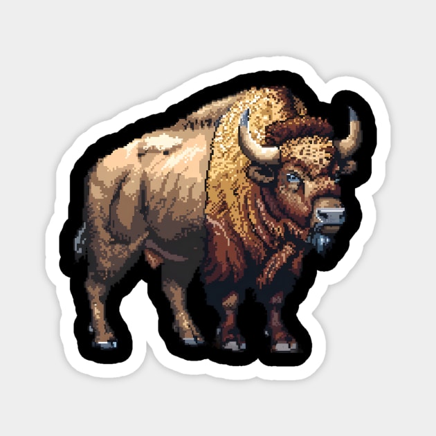 16-Bit Buffalo Magnet by Animal Sphere