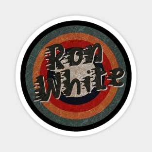 Retro Color Typography Faded Style Ron White Magnet