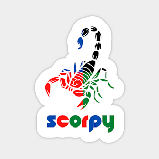 Scorpio - Scorpy full Colored Logo T-shirt for Birthday Gift Magnet