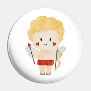 Cute Blonde Valentines day Angel Cupid Pin