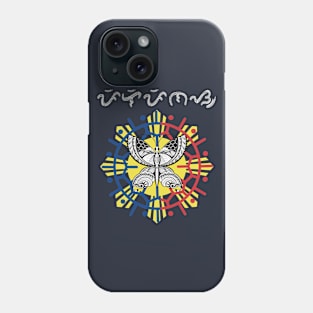 Tribal line Art Butterfly / Baybayin word Pilipinas (Philippines) Phone Case