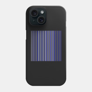 Blue and grey stripe pattern Phone Case