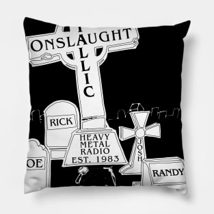 Metallic Onslaught Graveyard Pillow