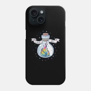 Pansexual Fire Occult Bottle LGBT Pan Pride Flag Phone Case