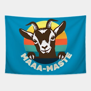 Goat Yoga - Maaa-Maste - Cute Goat Tapestry