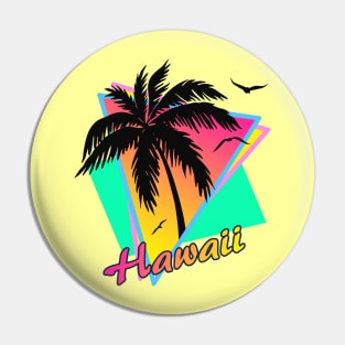 Hawaii Cool 80s Sunset Pin