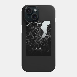 Kiel Germany City Map dark Phone Case