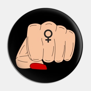 Feminist Girl Power Pin