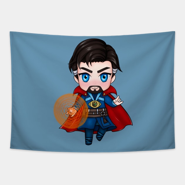 Chibi Doctor Strange Tapestry by Purplehate