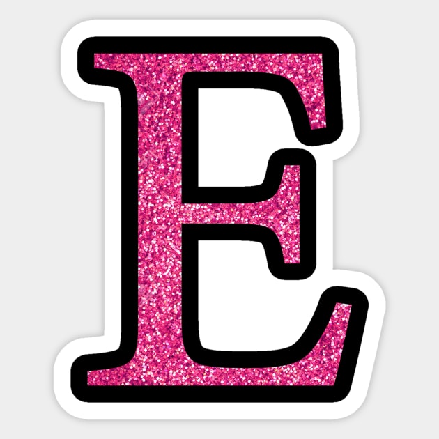 Pink A - Initial A - Sticker