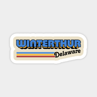 Winterthur, Delaware / / Retro Styled Design Magnet