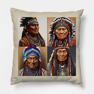 Native American Chiefs Pillow