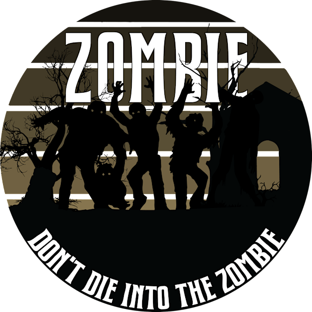 Danger Zombie, Don't Die Into It Kids T-Shirt by AqlShop