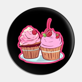 Raspberry Sorbet Lovers Pin