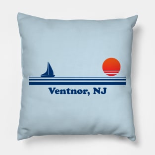 Ventnor, NJ - Sailboat Sunrise Pillow