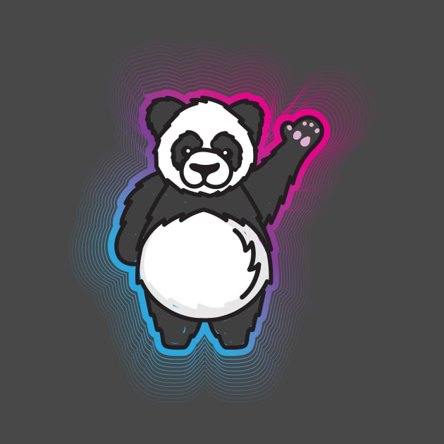 Hello Giant Panda Bear by Vin Zzep