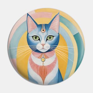 Hilma af Klint's Whimsical Cat Odyssey Pin