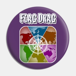 Flag Drag Icon Pin