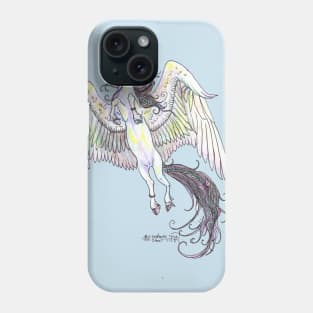 Unicorn Horses Pony Equine Equestrian Wings Winged Flying Yin Yang Phone Case