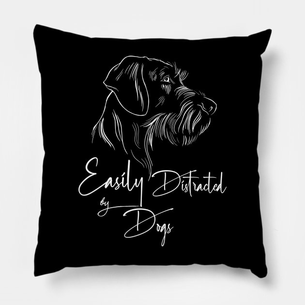 Distracted By Dogs Pillow by ArtRoute02