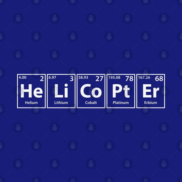 Helicopter (He-Li-Co-Pt-Er) Periodic Elements Spelling by cerebrands