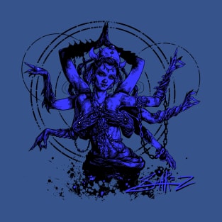 Kali Goddess Blue T-Shirt