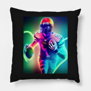 Football Player Hall T-Shirt Pillow