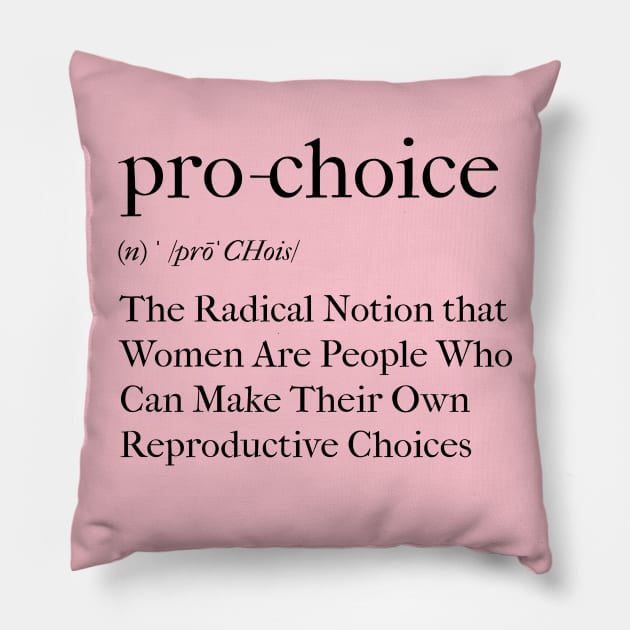 Pro Choice Fundamental Rights Pillow by AutomaticSoul
