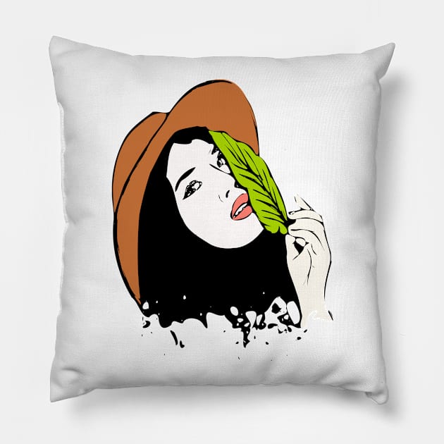 A leaf has no religion Pillow by stephenignacio