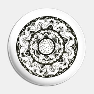 Devil's Trap Mandala Pin