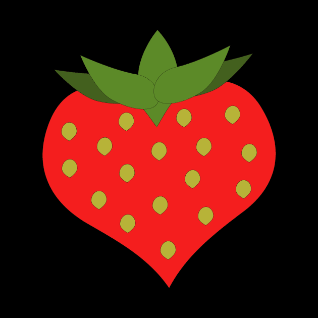 Heart shaped strawberry by Design images