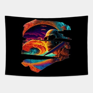 Surfing Riding Therapy, Hello Summer Vintage Funny Surfer Riding Surf Racing Surfing Lover Gifts Tapestry