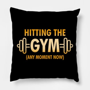 Funny Cool Gym Workout Slogan Meme Gift For Gym Rats Pillow
