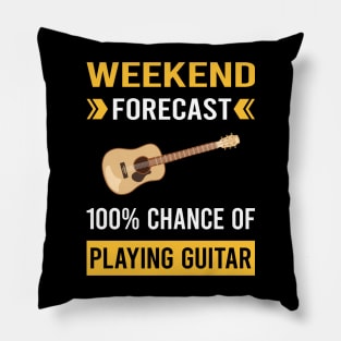 Weekend Forecast Playing Guitar Guitarist Pillow