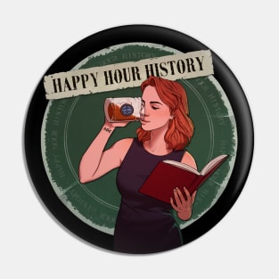 Happy Hour History Podcast Logo Full Pin