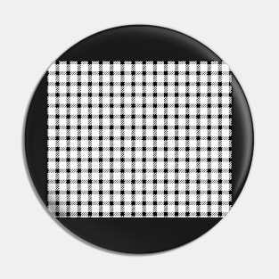 Decorative Black and White Pattern Pin
