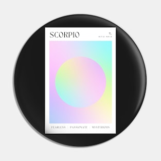 Scorpio Zodiac Astrology Sign Aura Pin