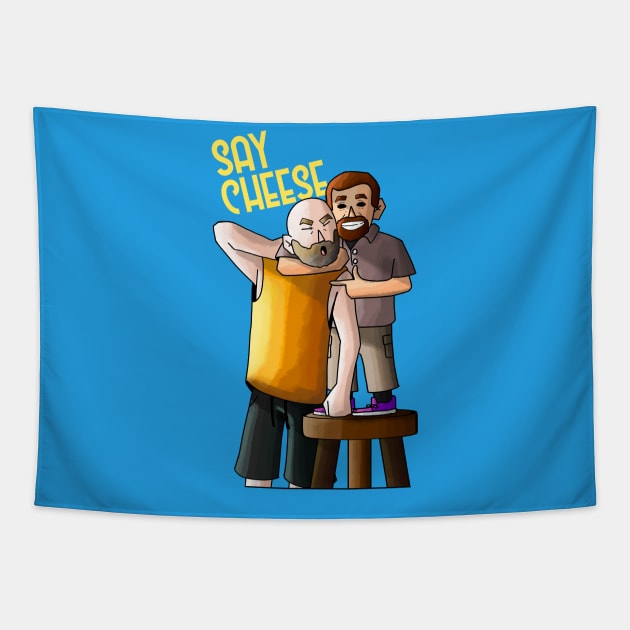 "Say Cheese" Tapestry by Nessley_Art