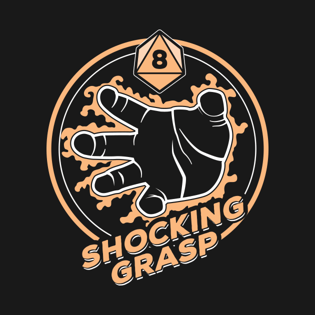 D&D Spell Shocking Grasp by Natural 20 Shirts