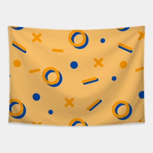 Abstract dots and line pattern Tapestry