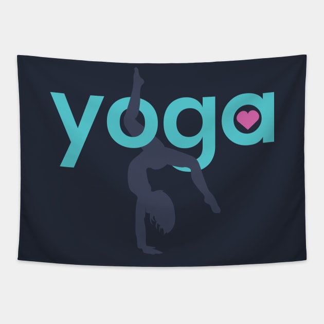 Yogini , Yoga pose shirt Tapestry by Amazefeel-co