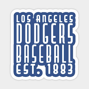 LA dodgers Baseball Magnet